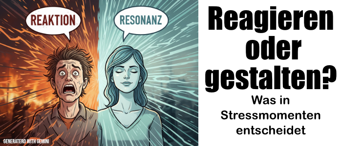 eagieren oder gestalten? Was in Stressmomenten entscheidet