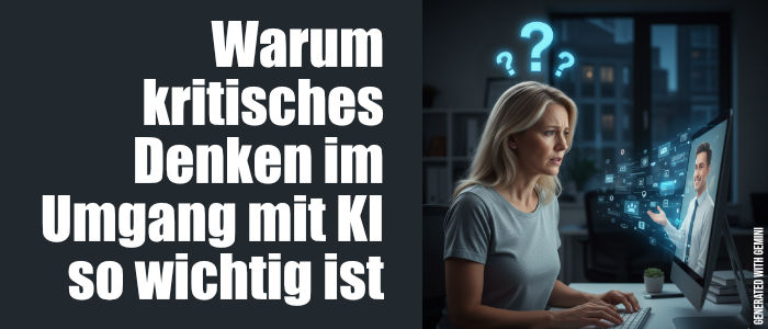 Warum kritisches Denken im Umgang mit KI so wichtig ist
